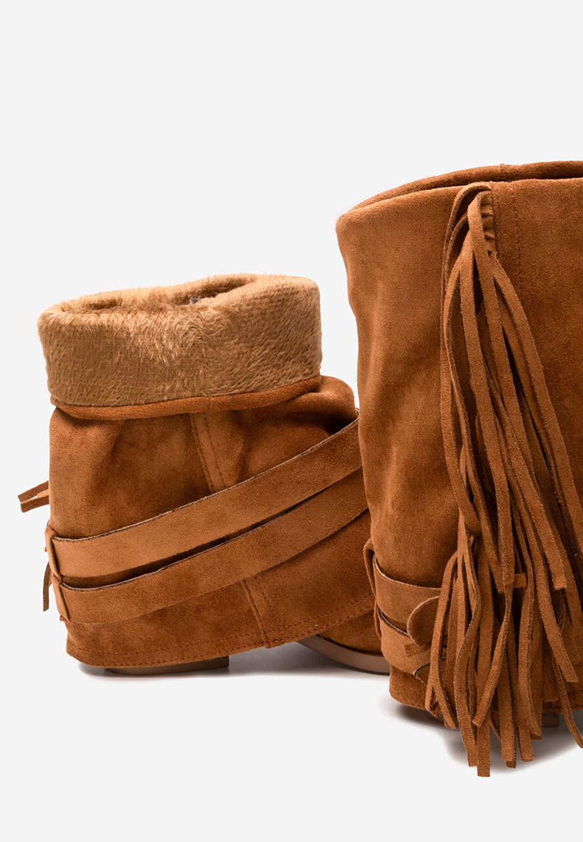 Stivali con tacco Isoria camel