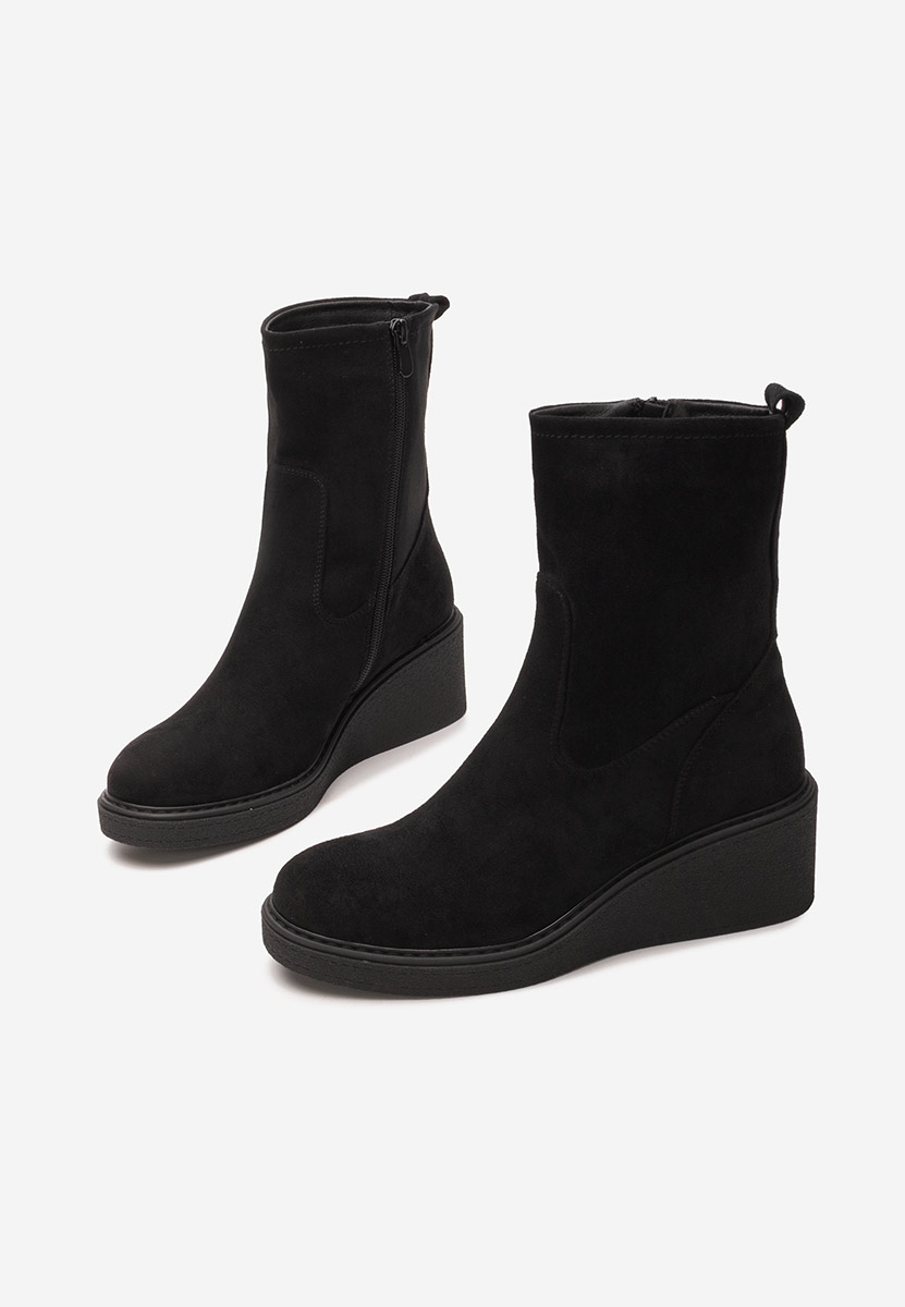 Tronchetti con zeppa Lysara nero