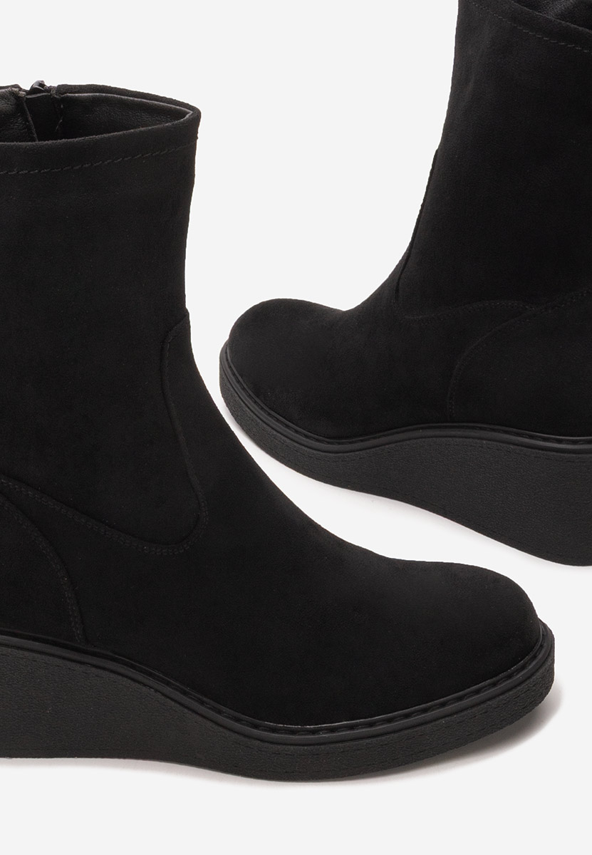 Tronchetti con zeppa Lysara nero