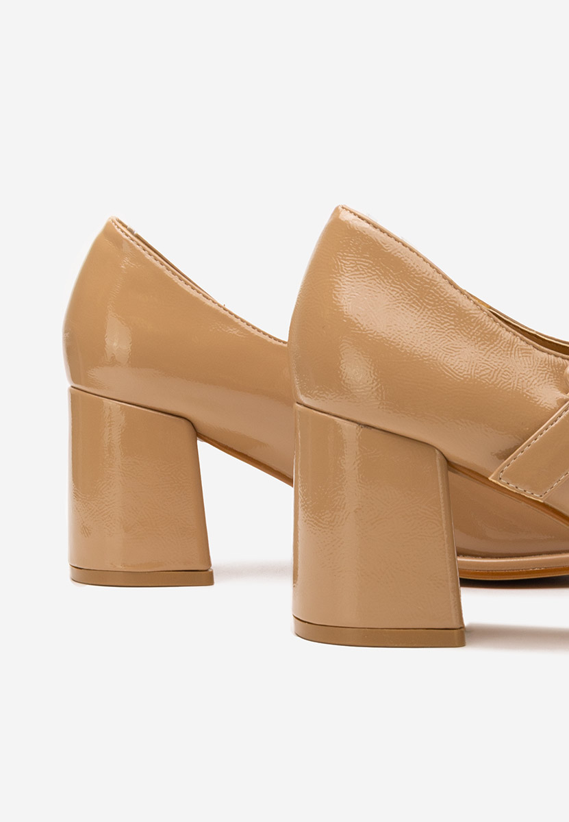 Décolleté tacco largo Terresa beige