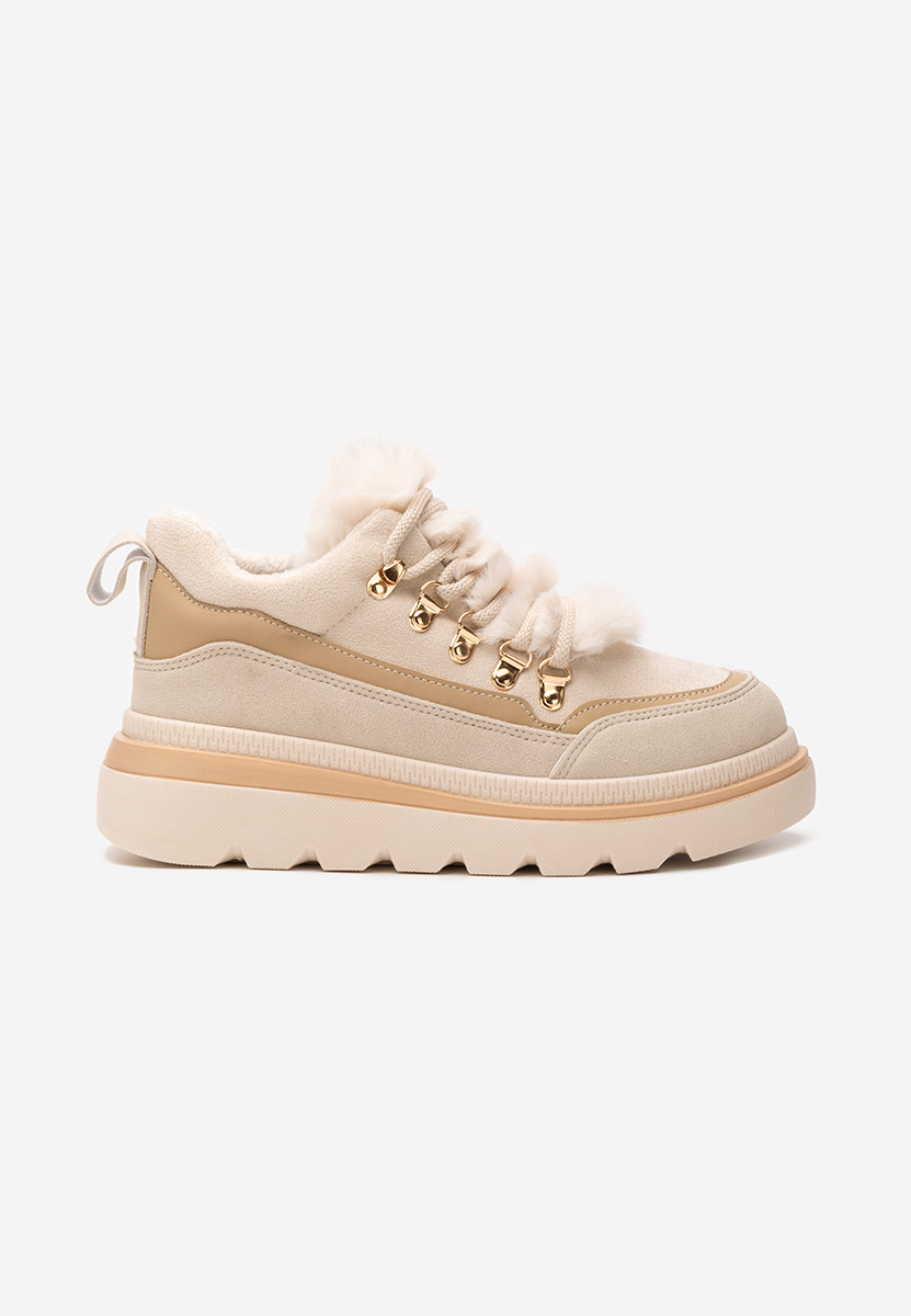 Sneakers donna invernali Clavira beige