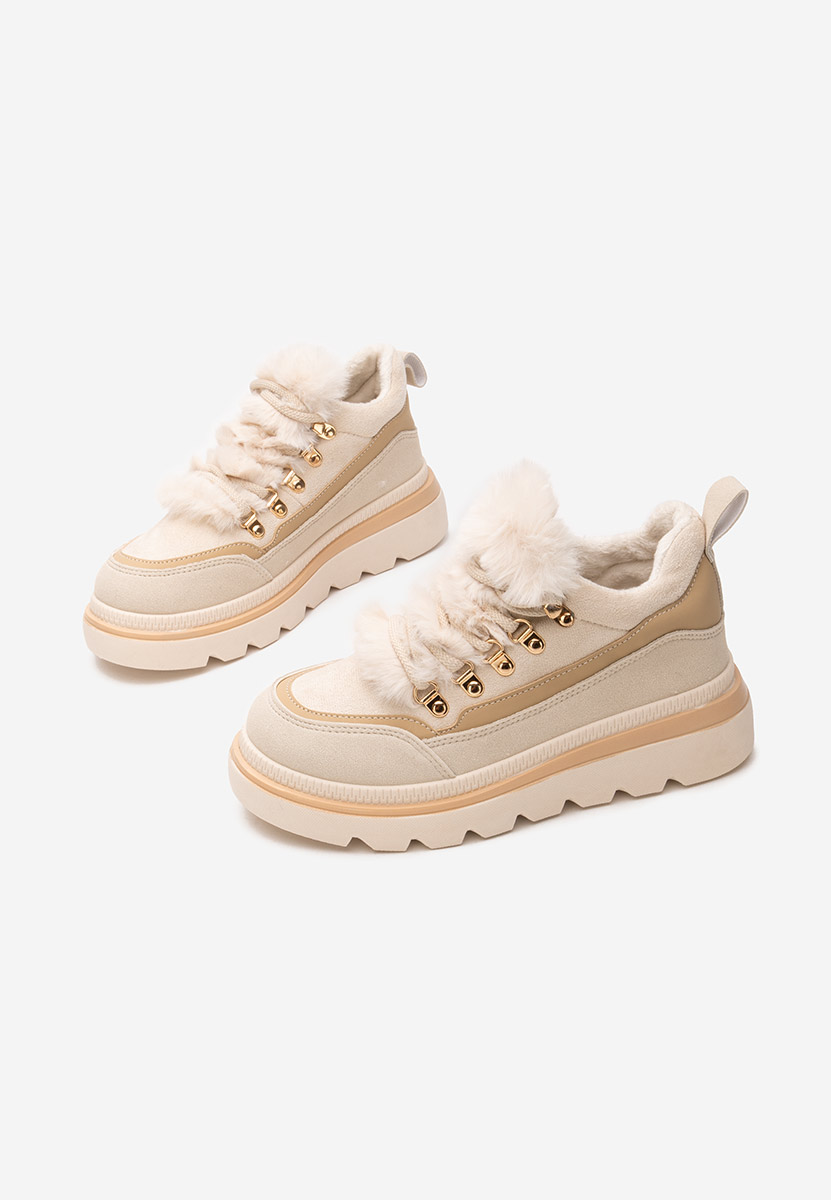 Sneakers donna invernali Clavira beige