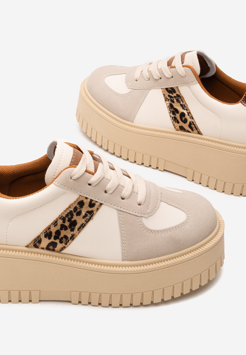 Sneakers con plateau Michele leopardi
