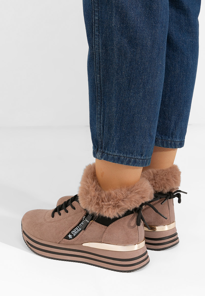 Sneakers donna invernali Axira cachi