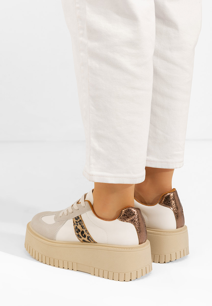 Sneakers con plateau Michele leopardi