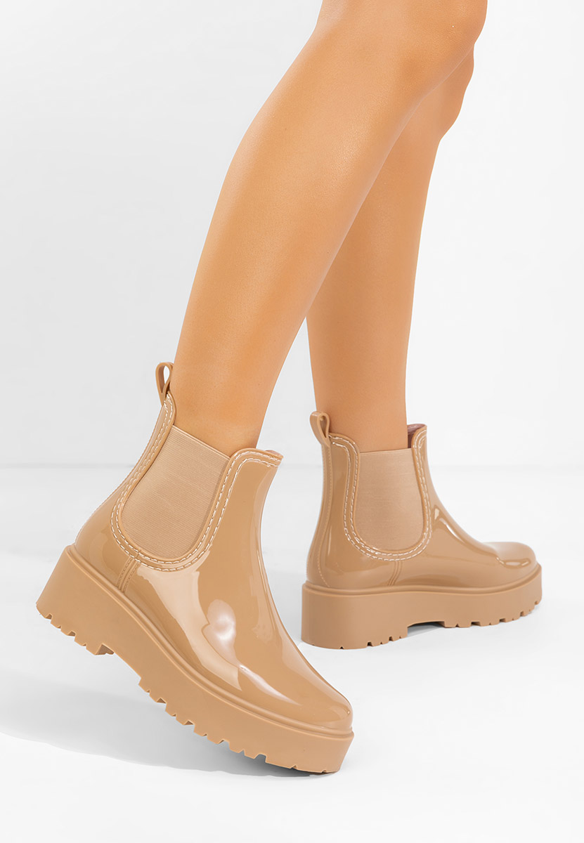 Stivaletti di gomma Alisora beige