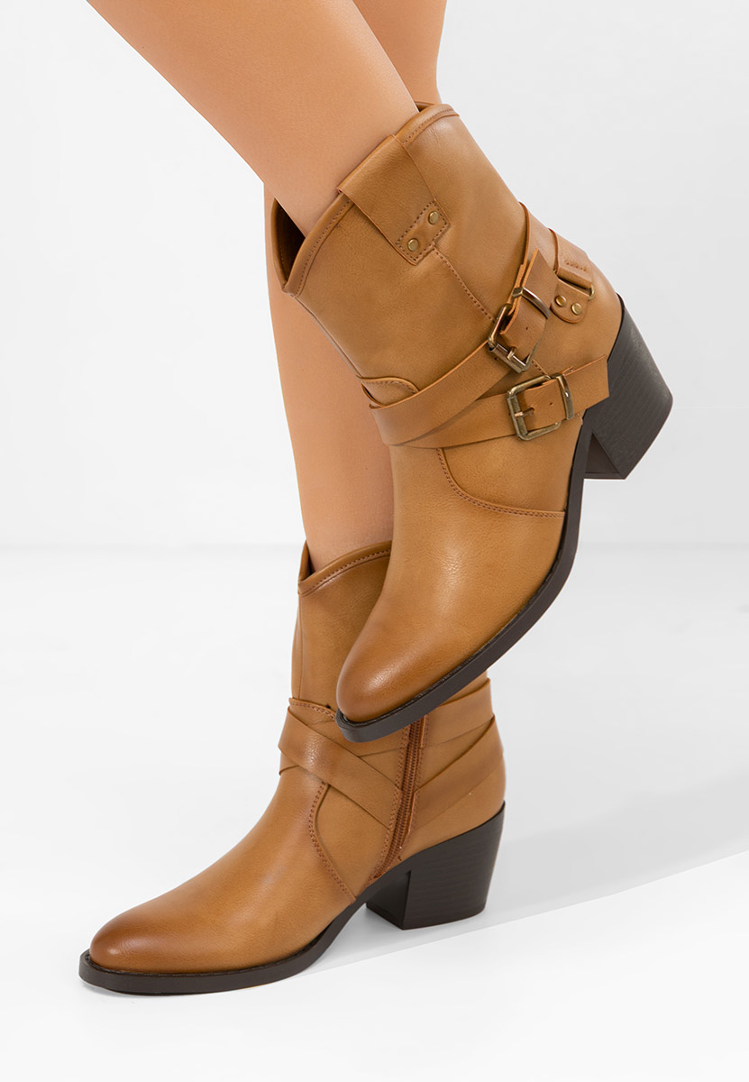 Stivaletti texani donna Lestery cachi