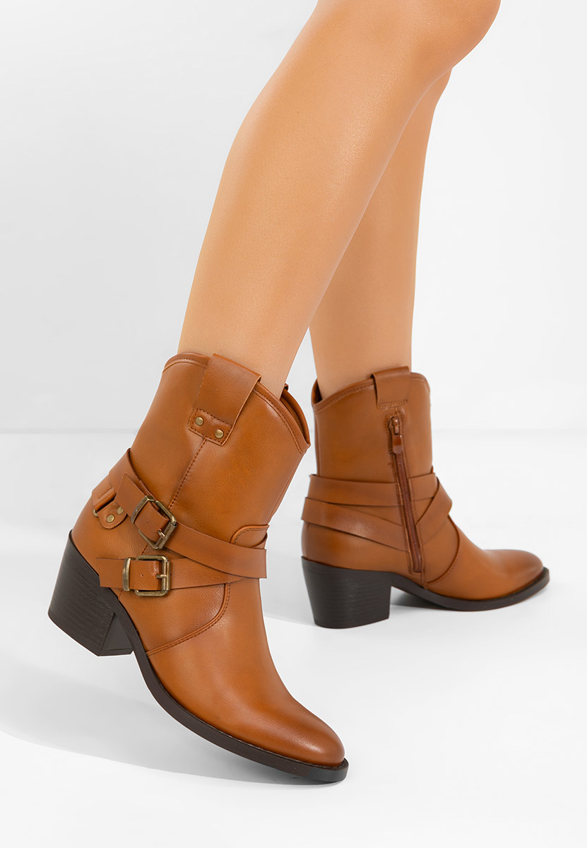 Stivaletti texani donna Lestery camel