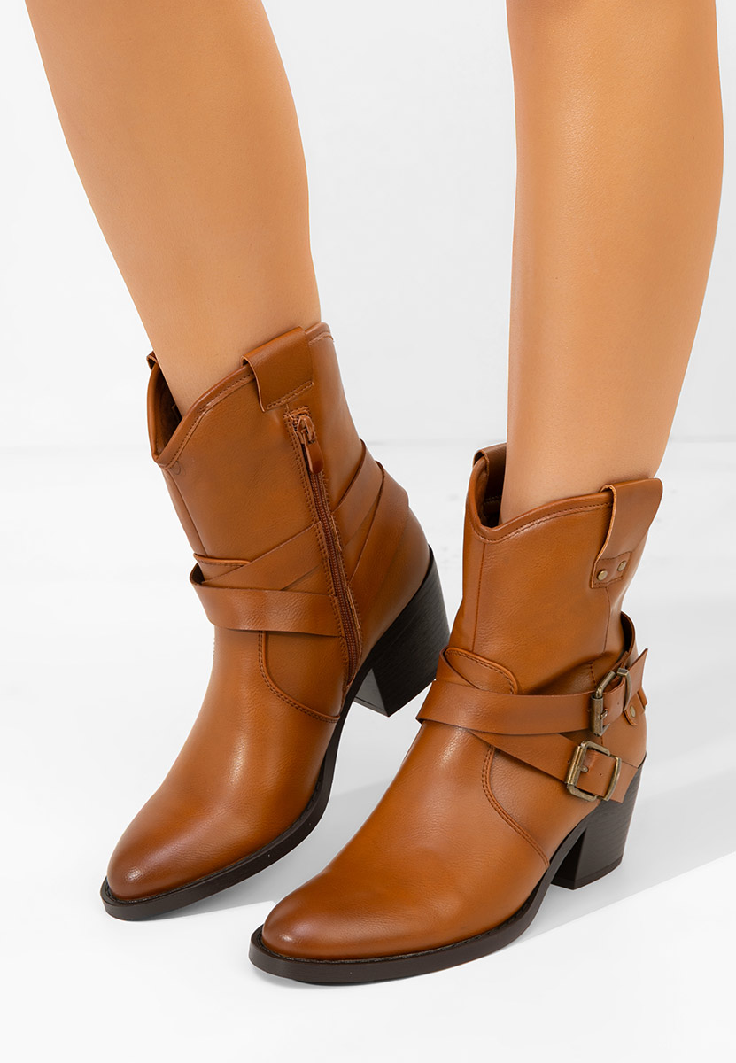 Stivaletti texani donna Lestery camel