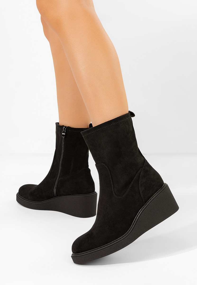 Tronchetti con zeppa Lysara nero