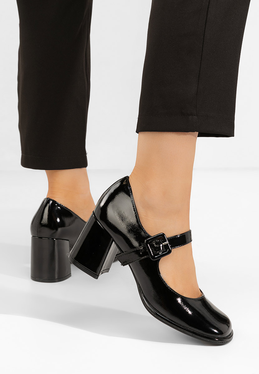 Décolleté tacco largo Terresa nero