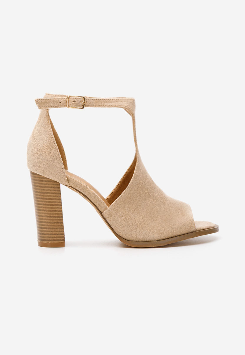 Sandali con tacco largo Jolanda cachi