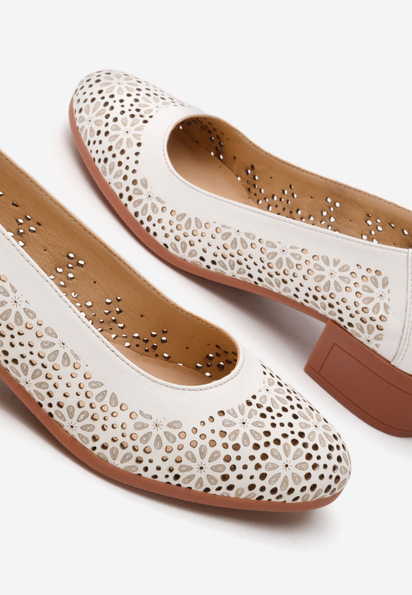 Décolleté tacco basso Admire Bianchi