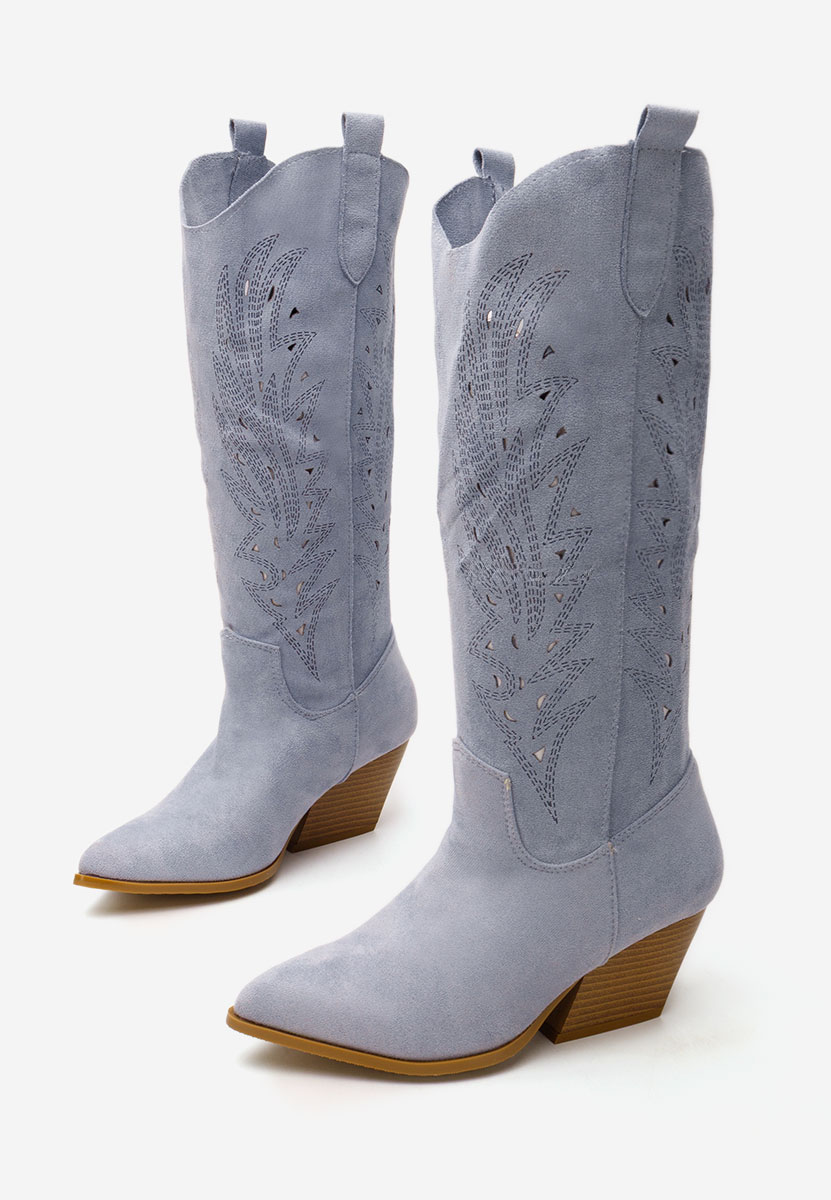 Stivali cowboy donna Indaia azzurro