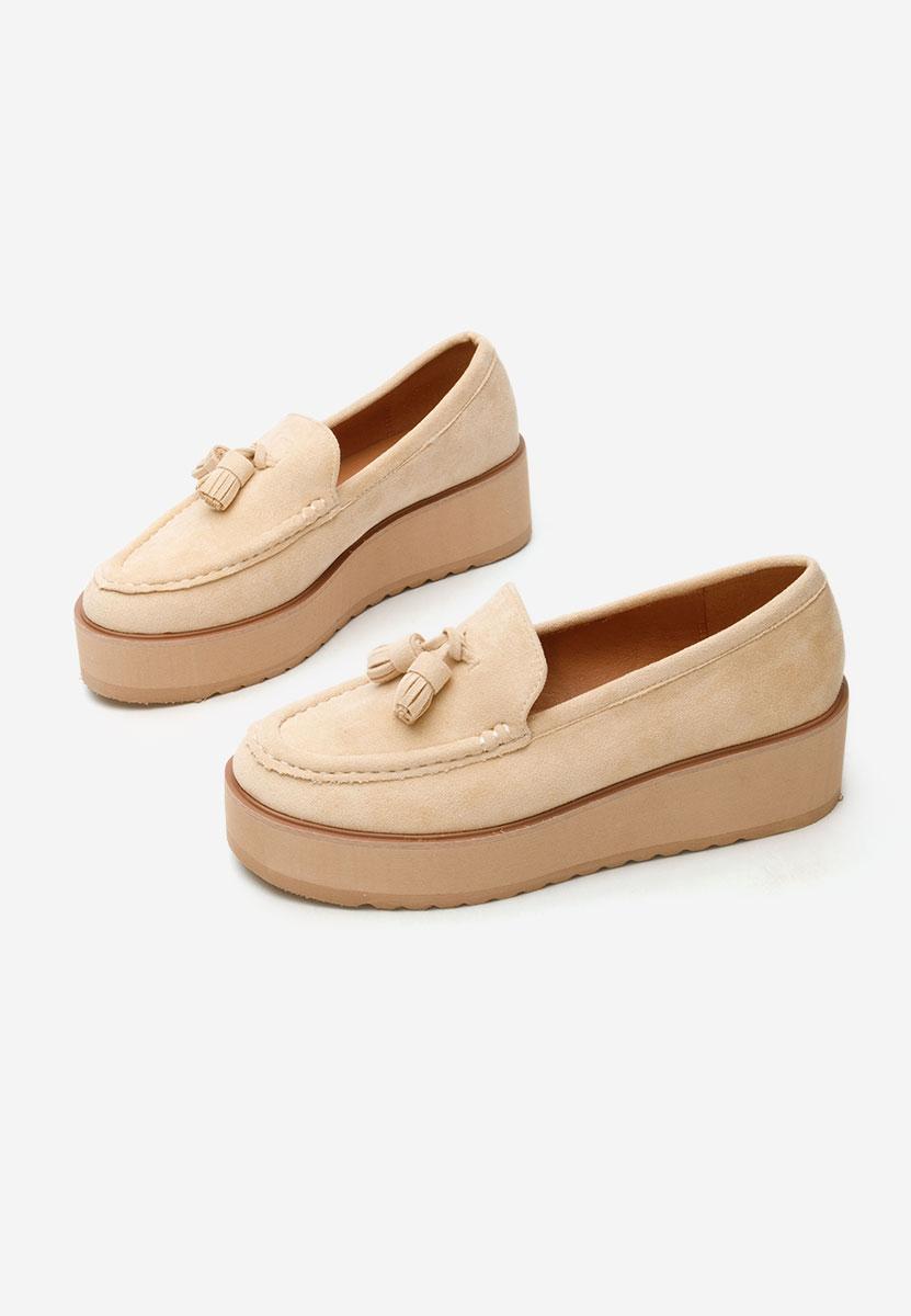 Mocassini donna platform Leondra V2 beige
