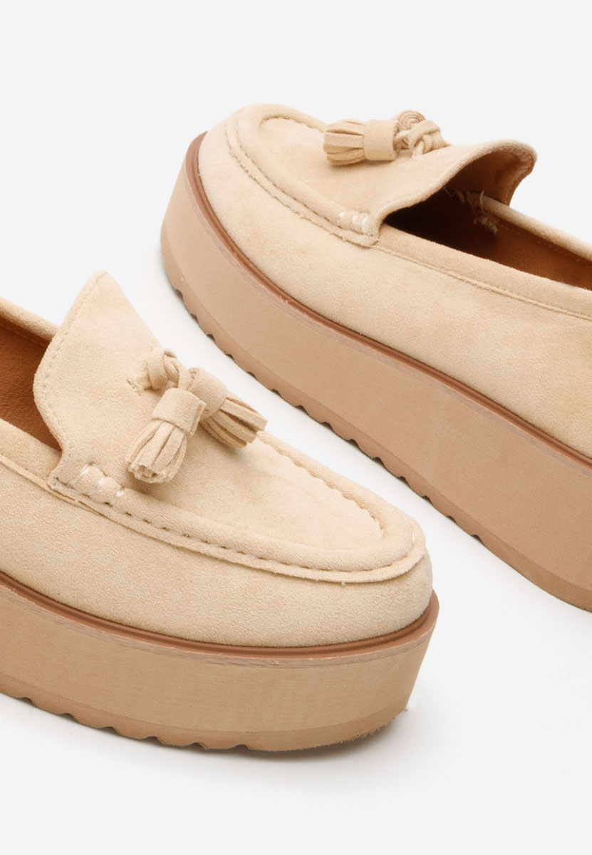 Mocassini donna platform Leondra V2 beige