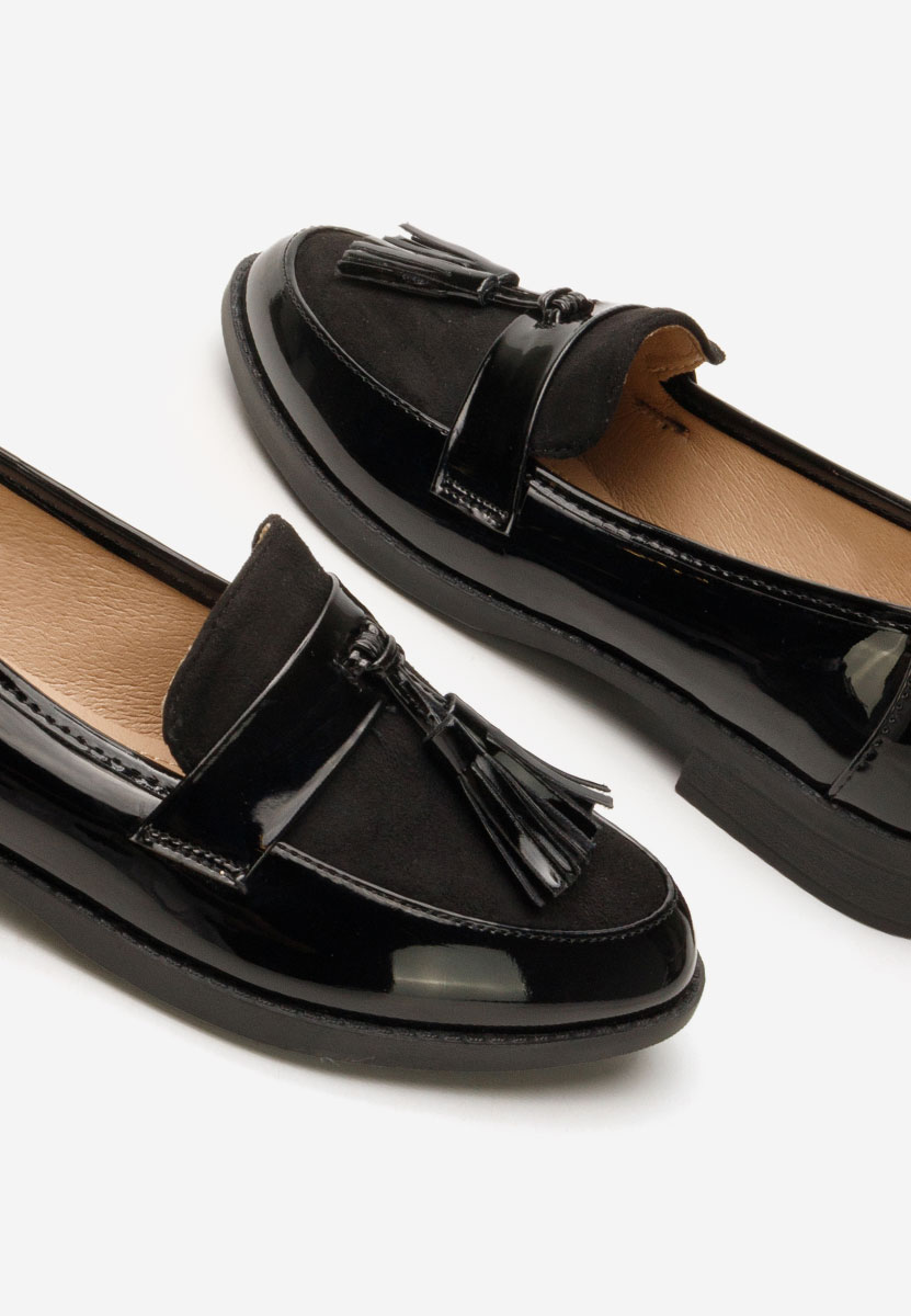 Mocassini donna eleganti Kayia nero