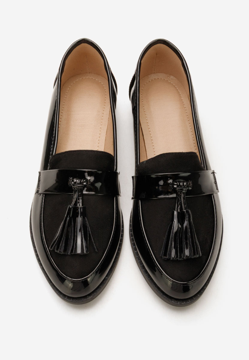 Mocassini donna eleganti Kayia nero
