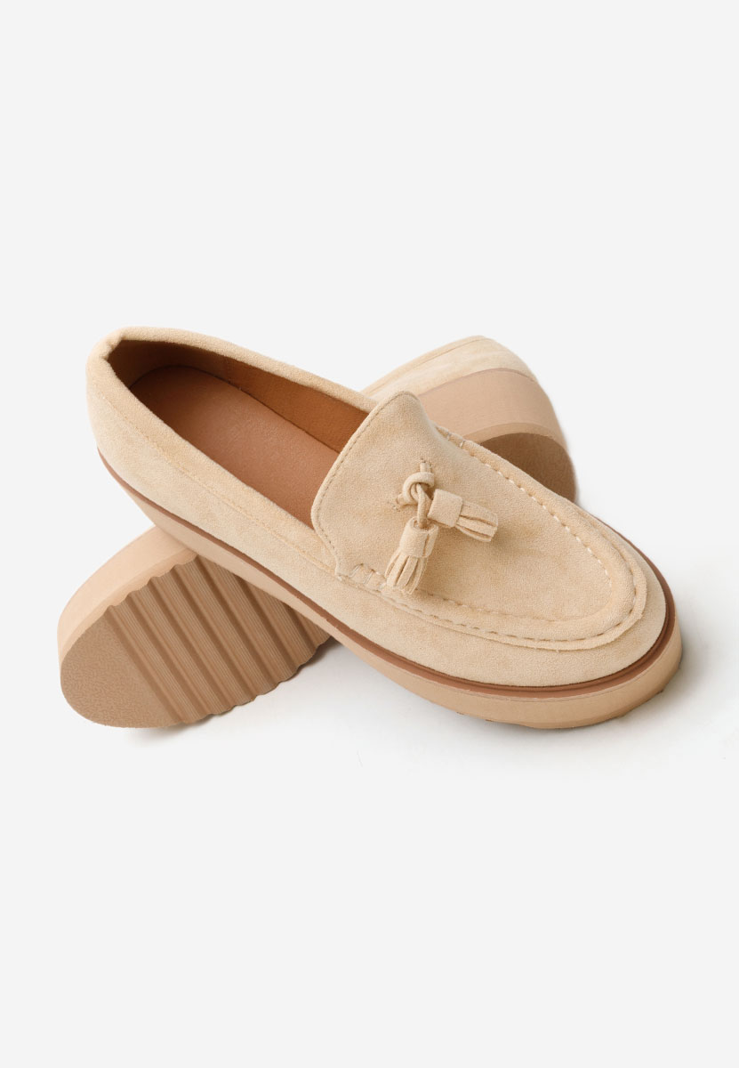 Mocassini donna platform Leondra V2 beige