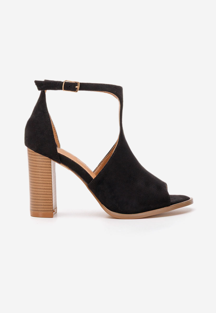 Sandali con tacco largo Jolanda nero