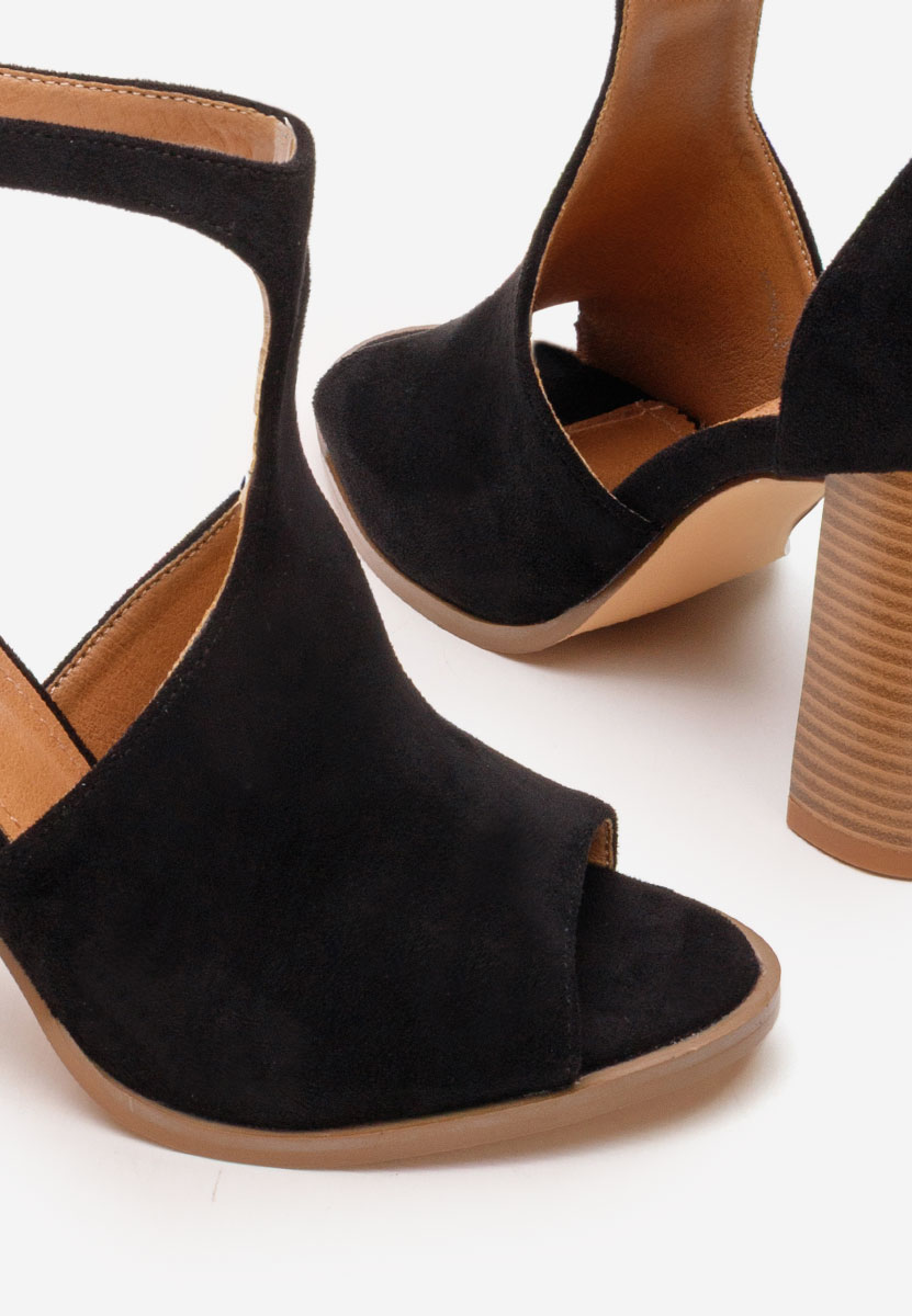 Sandali con tacco largo Jolanda nero