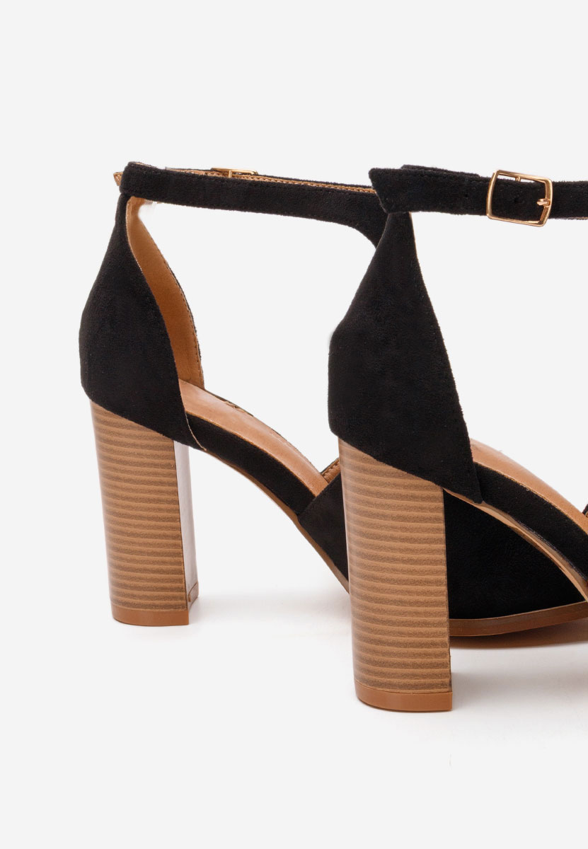 Sandali con tacco largo Jolanda nero