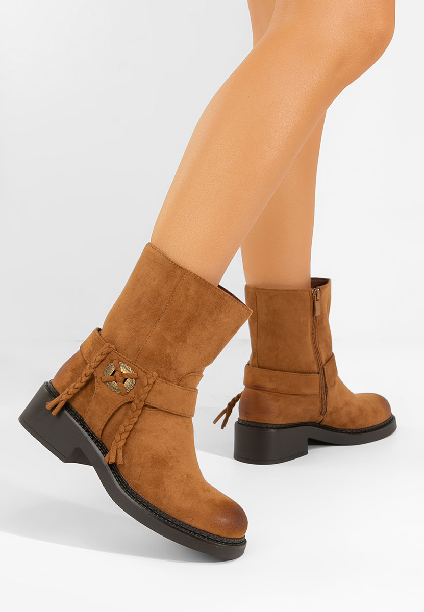 Stivaletti donna Alasika camel