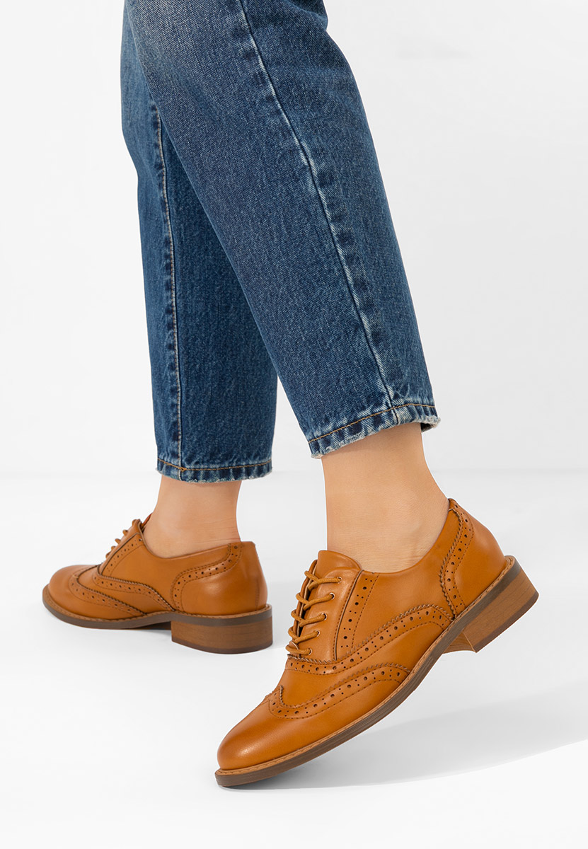 Scarpe brogue donna Cilora camel