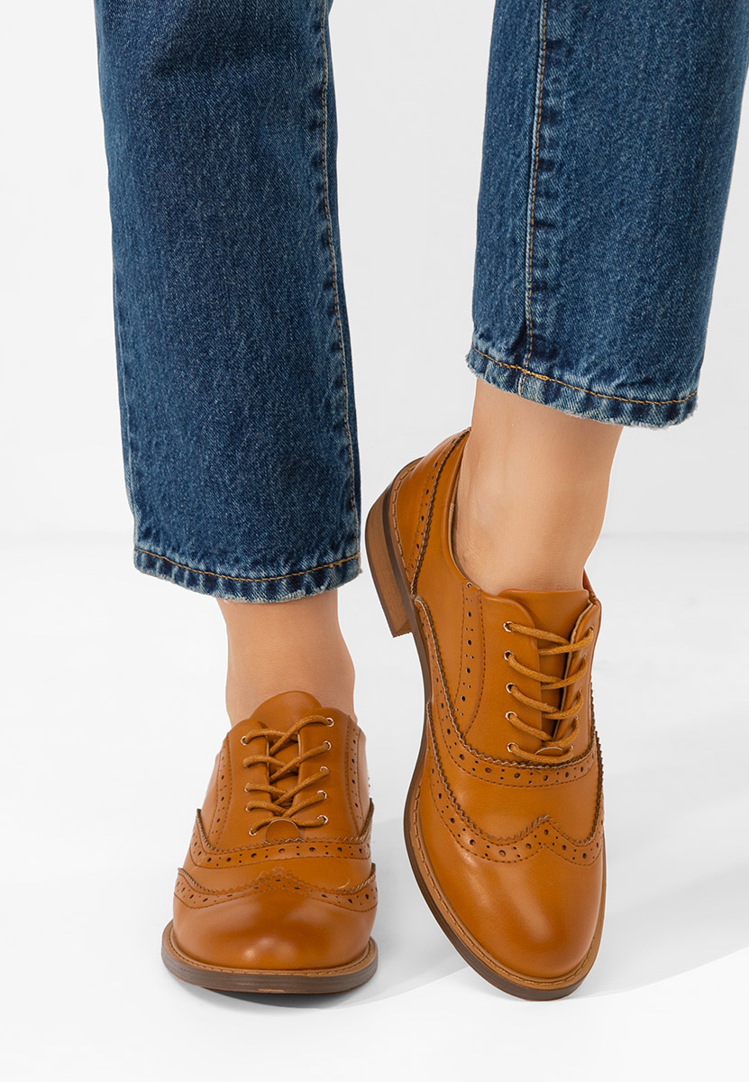 Scarpe brogue donna Cilora camel
