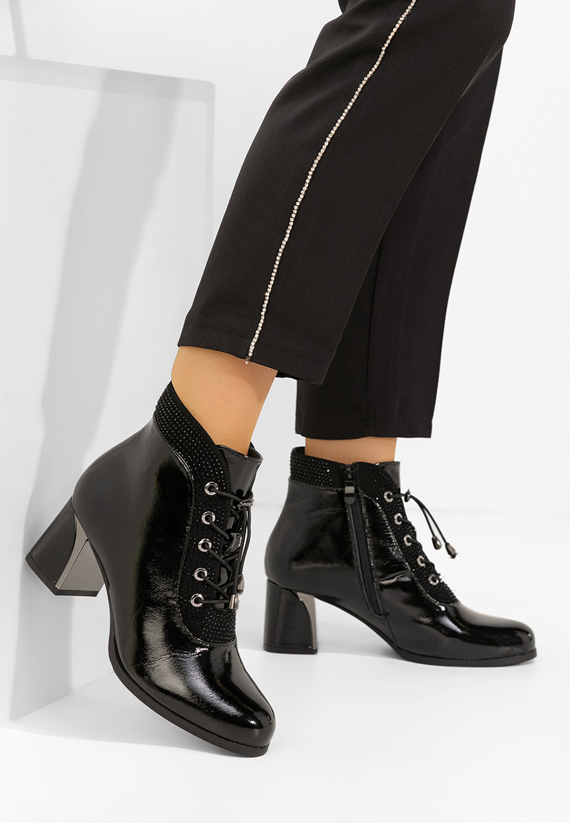 Stivaletti con tacco Larae nero