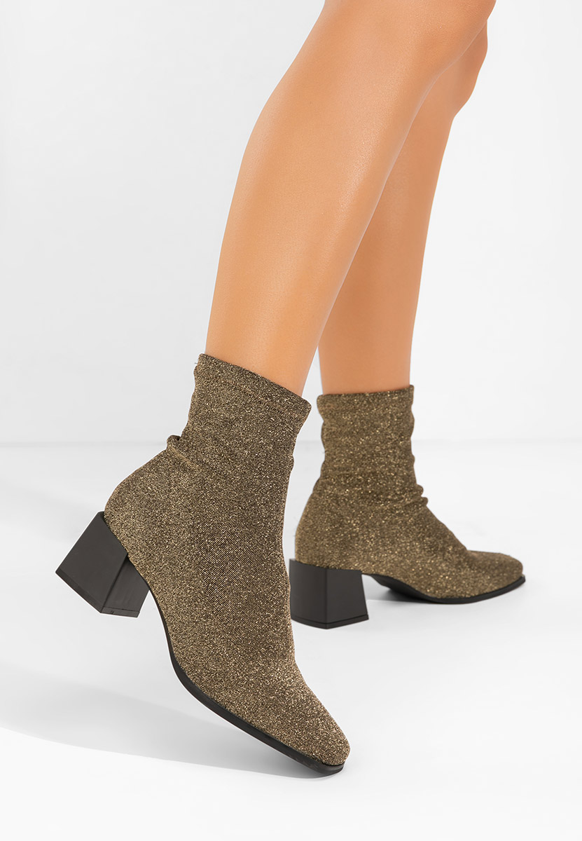 Tronchetti con tacco largo Denonia V2 oro