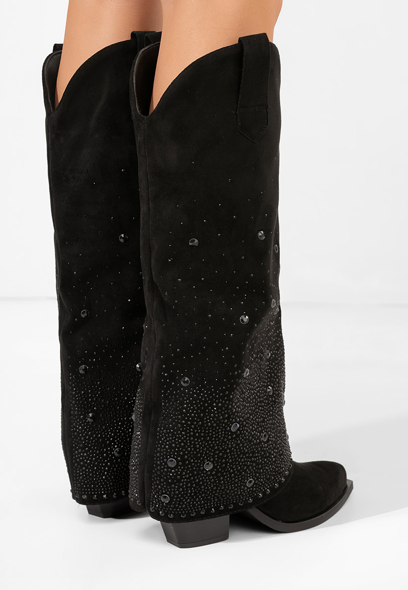 Stivali con tacco Millie nero