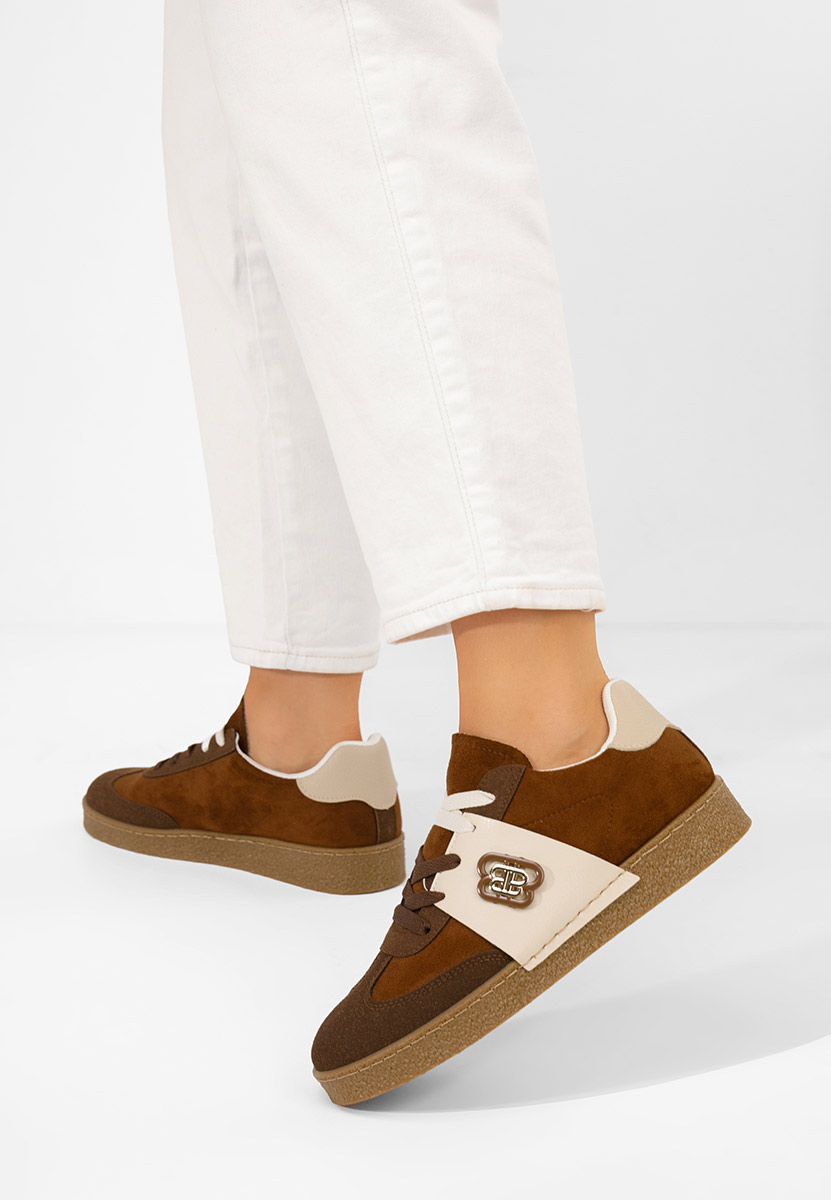 Sneakers donna Kathea marrone