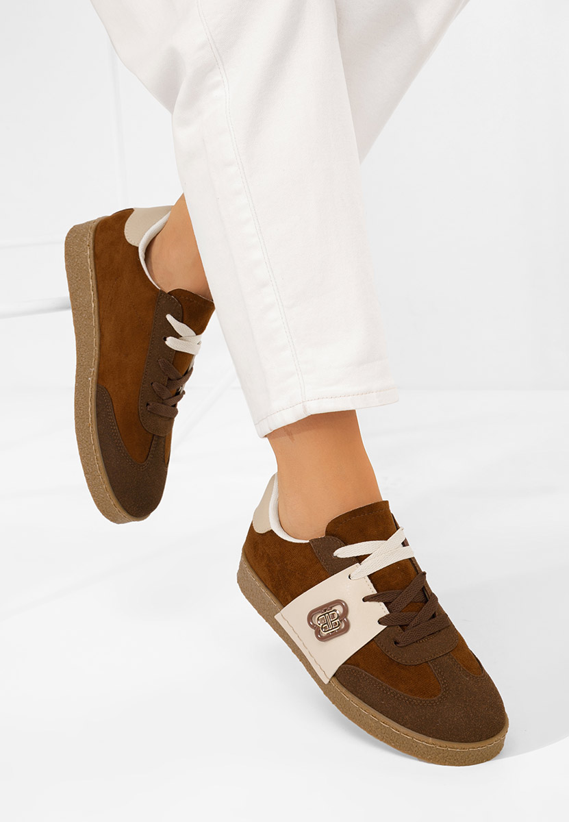 Sneakers donna Kathea marrone