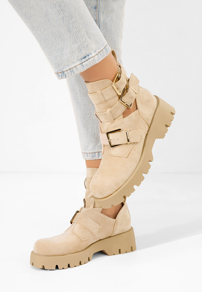 Stivaletti donna Audrie beige