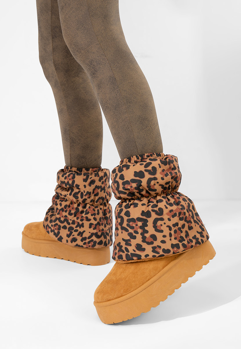 Stivali con piattaforma Aydena camel