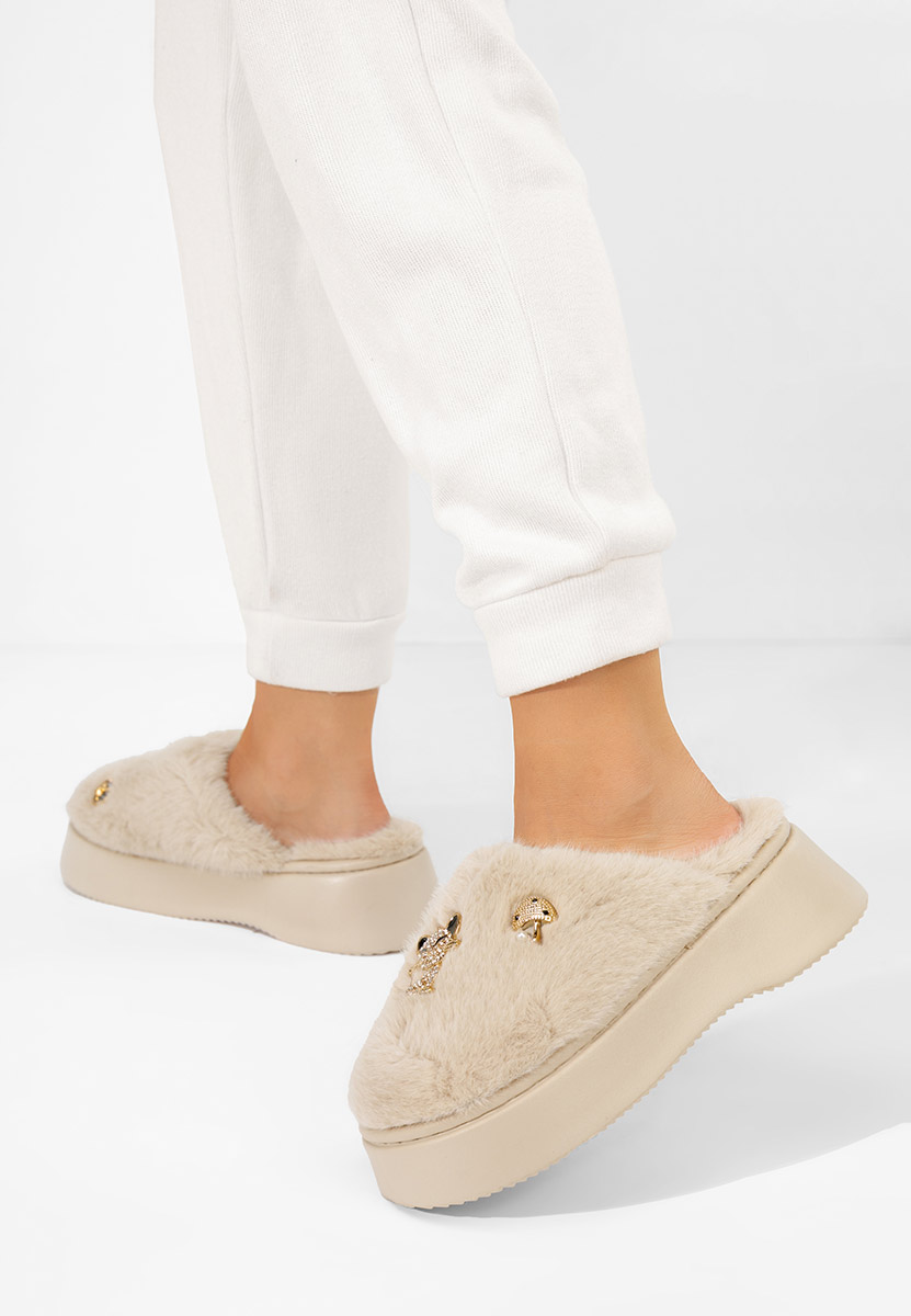 Ciabatte platform Versila beige