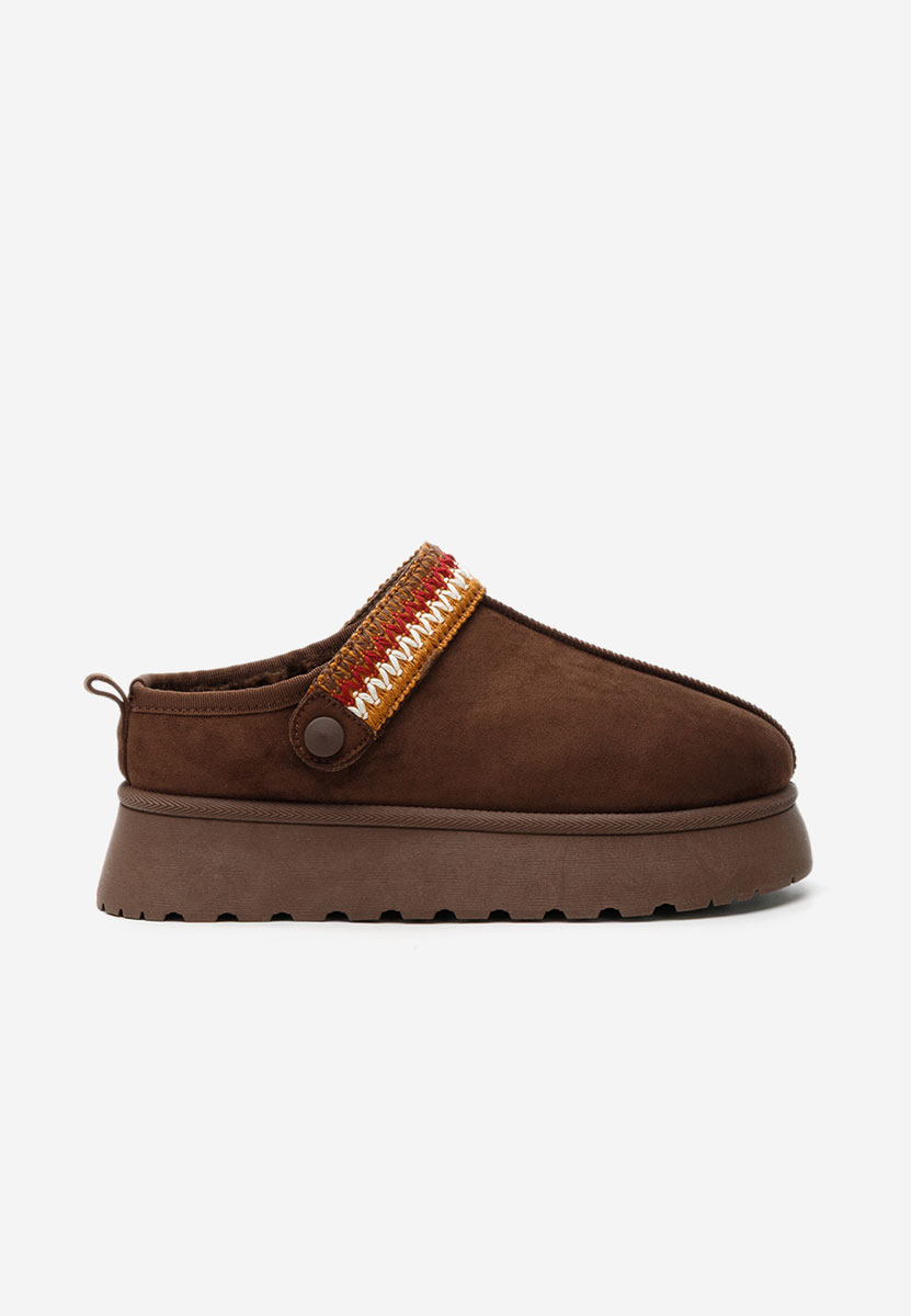 Zoccoli con zeppa Frovia marrone