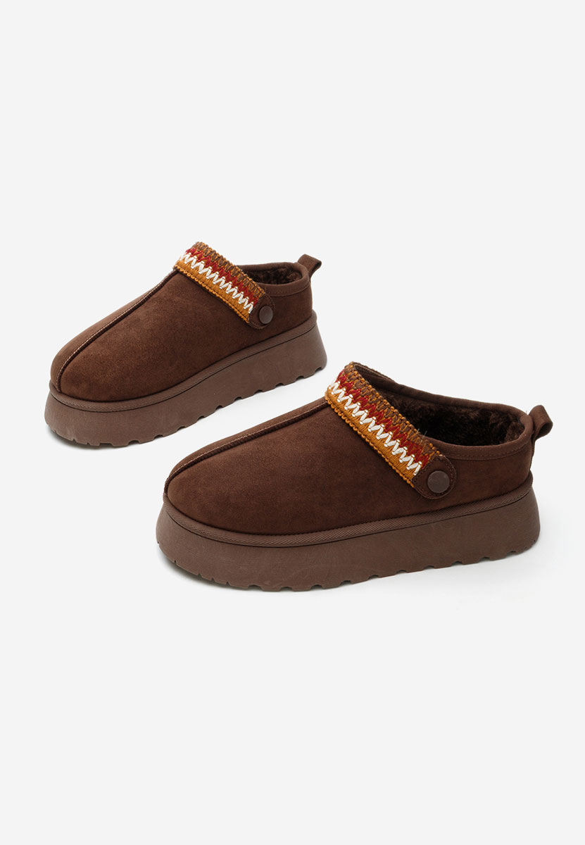 Zoccoli con zeppa Frovia marrone