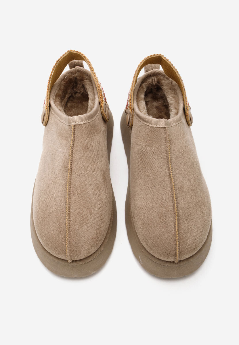 Zoccoli con zeppa Frovia cachi