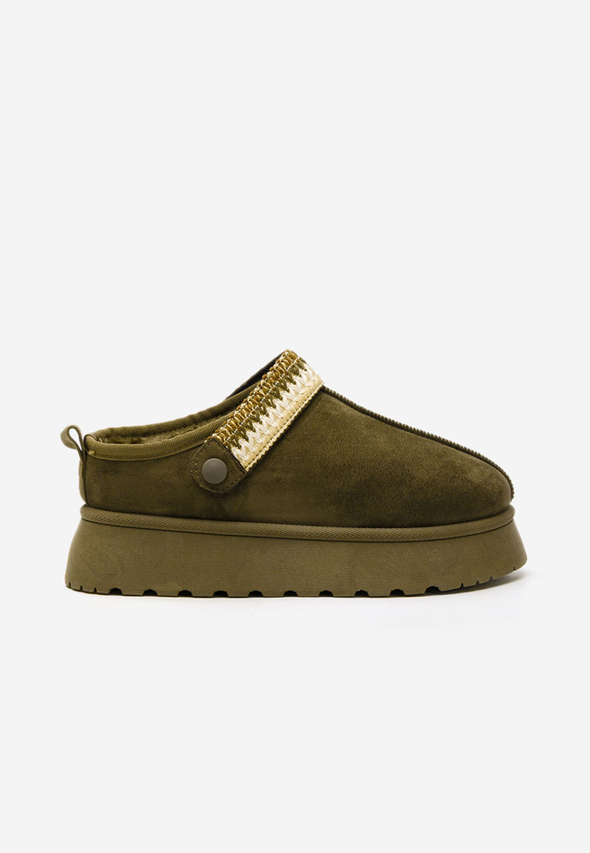 Zoccoli con zeppa Frovia verdi