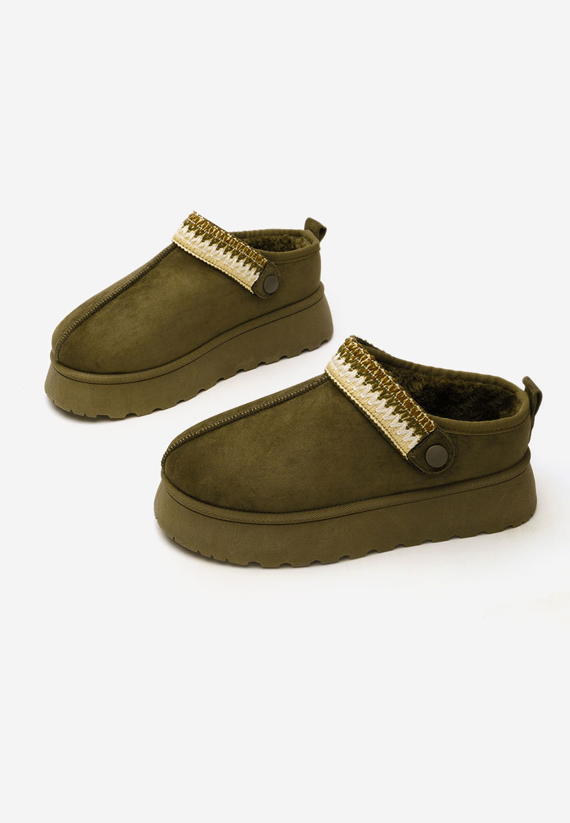 Zoccoli con zeppa Frovia verdi