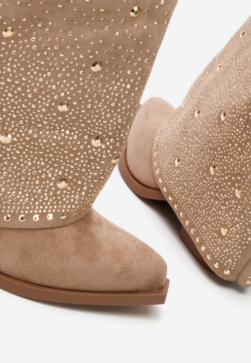 Stivali con tacco Millie cachi