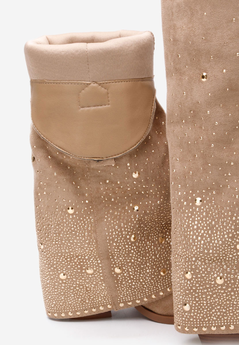 Stivali con tacco Millie cachi