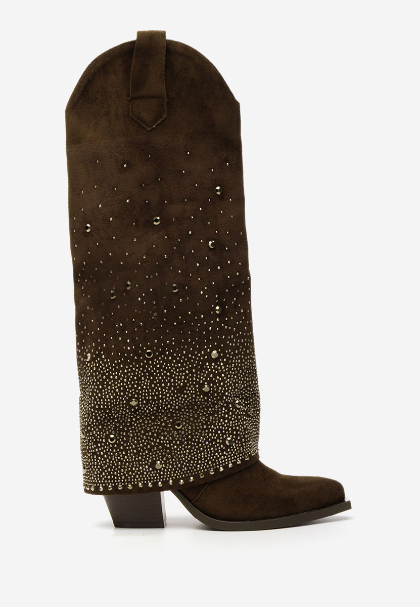 Stivali con tacco Millie marrone