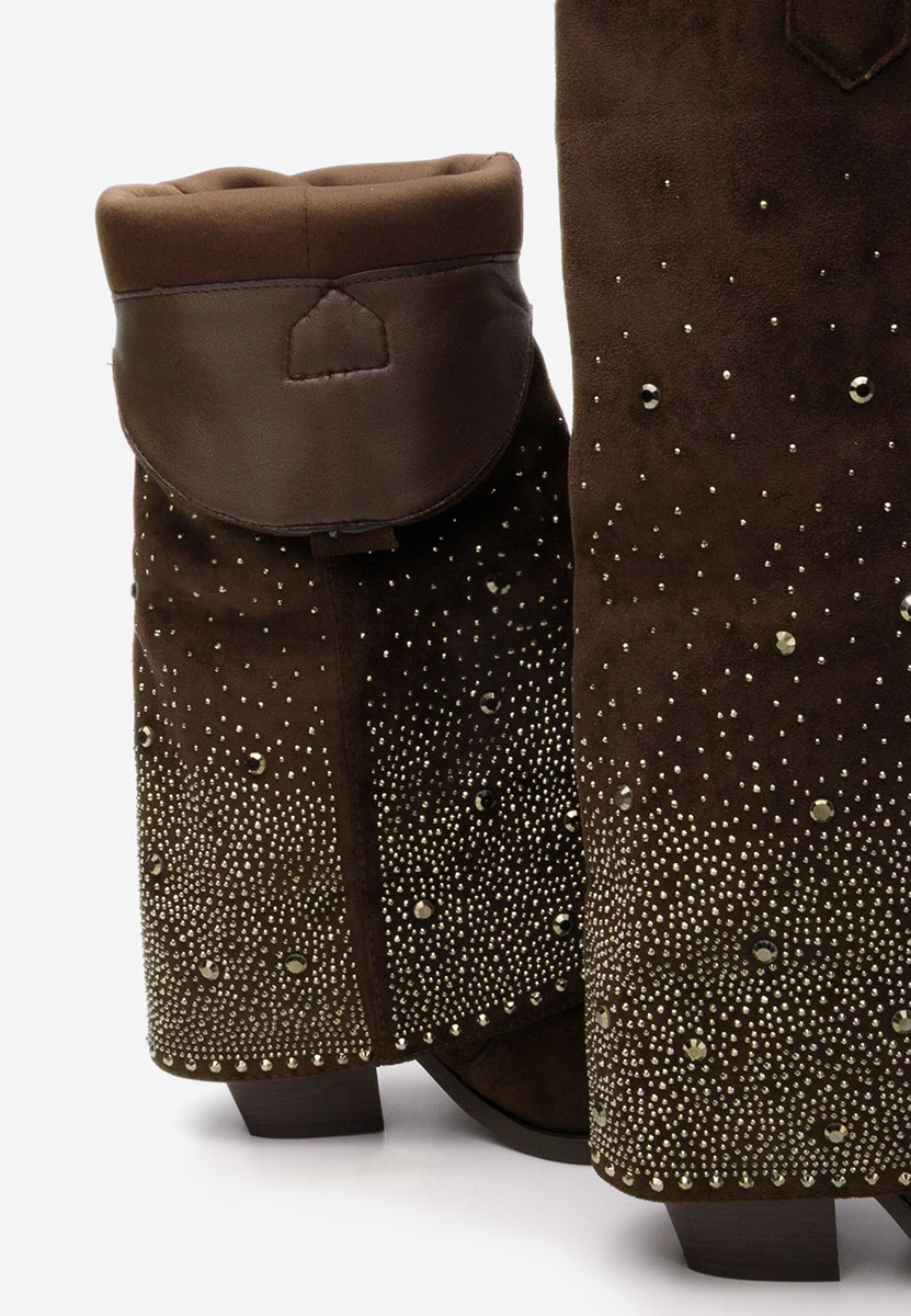 Stivali con tacco Millie marrone