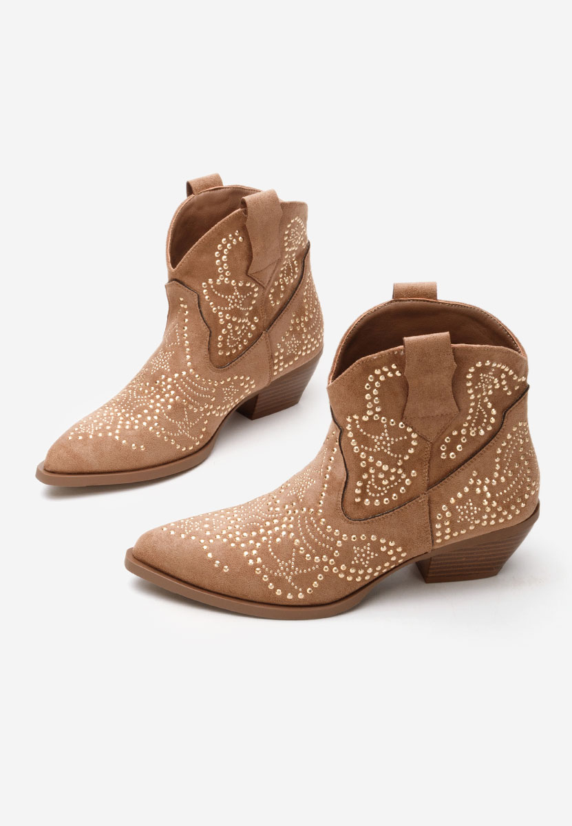 Stivaletti texani donna Ninna camel