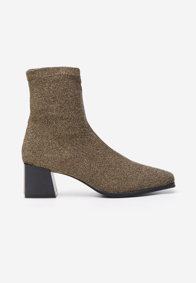 Tronchetti con tacco largo Denonia V2 oro