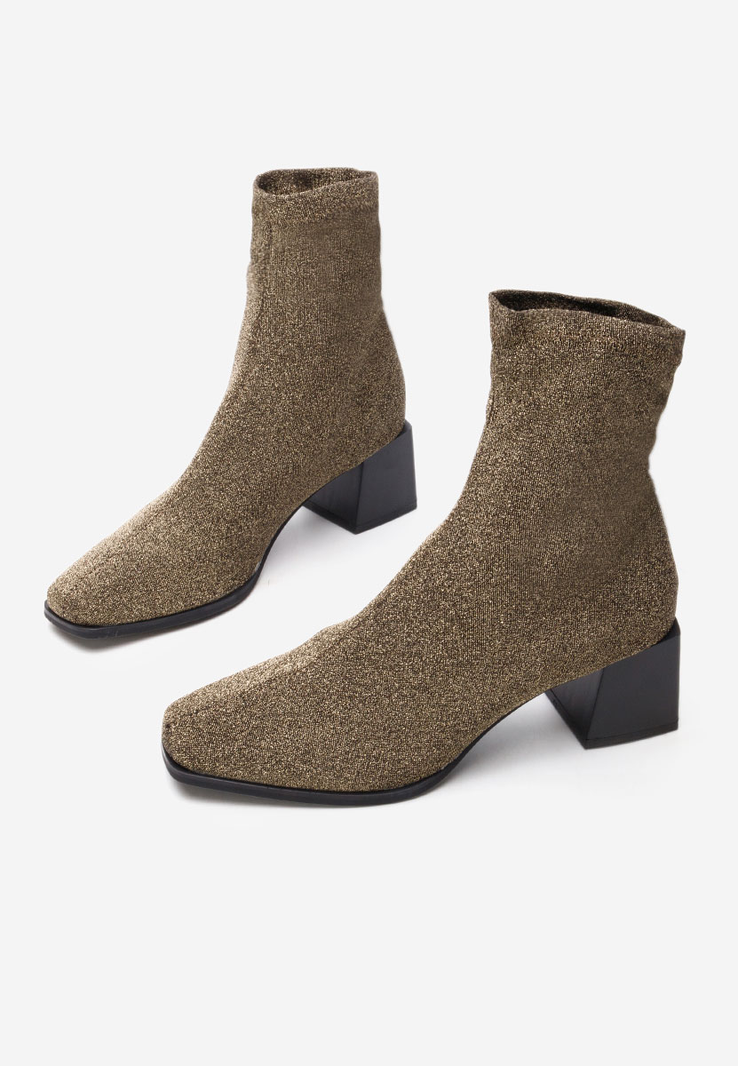 Tronchetti con tacco largo Denonia V2 oro