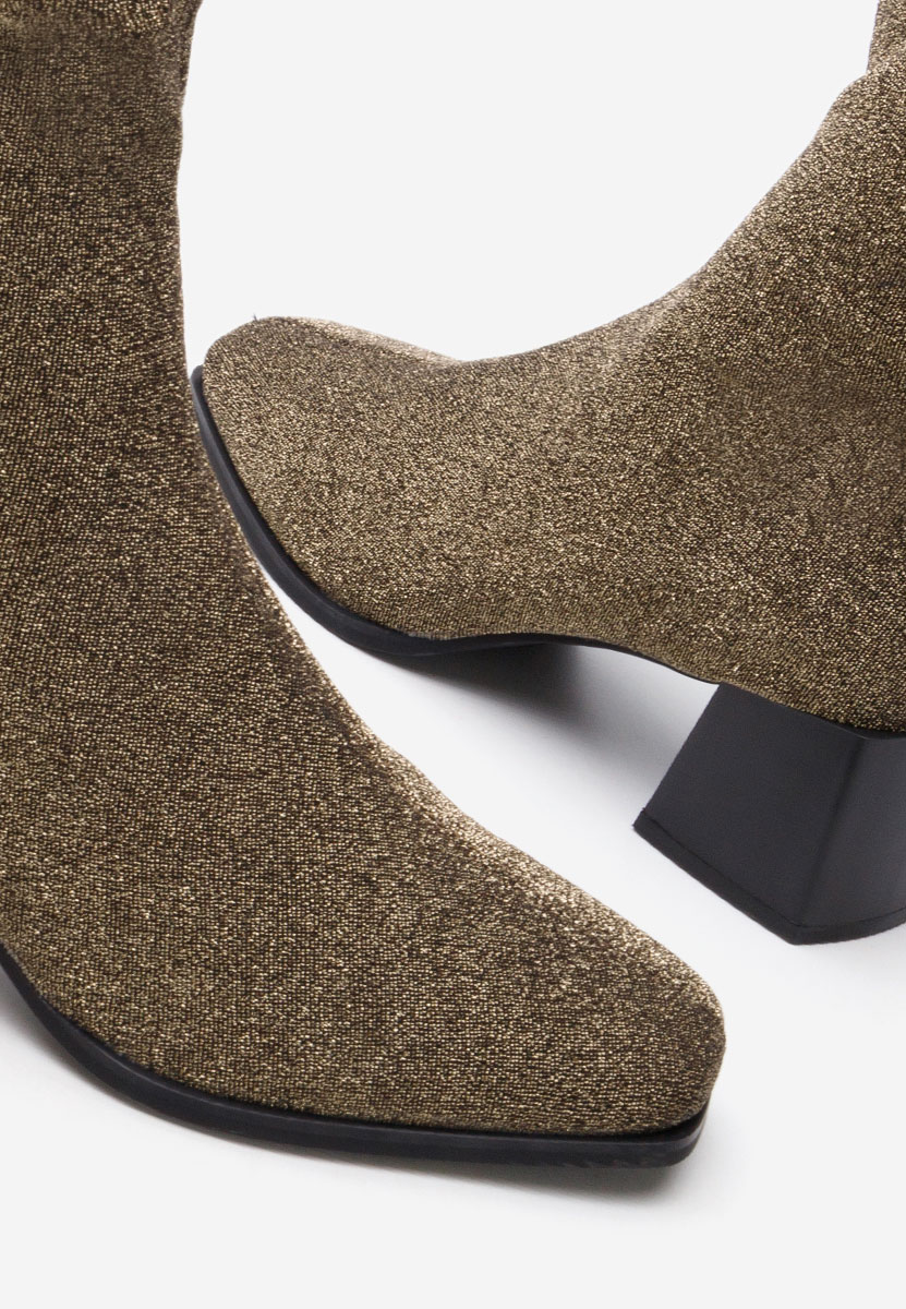 Tronchetti con tacco largo Denonia V2 oro